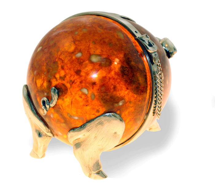 Amber souvenir "Piggy bank"