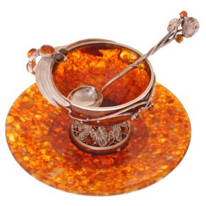 Dragonfly Amber Tea Set