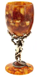Бокал для вина из янтаря "Искушение"