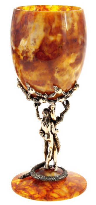Amber wine glass "Temptation"