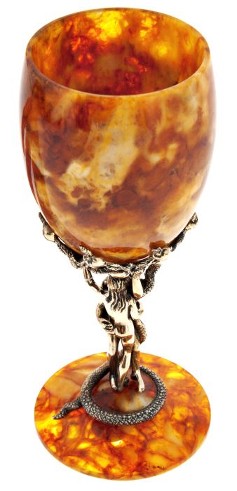 Amber wine glass "Temptation"