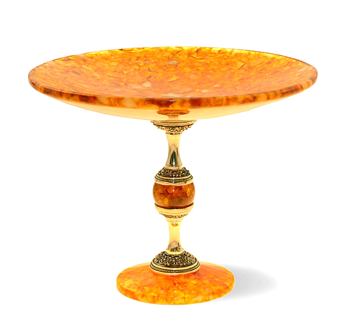 Candy bowl made of amber