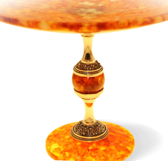 Candy bowl made of amber