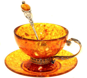 Amber tea set "Spring"