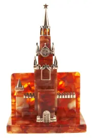 Business card holder made of amber "Kremlin"