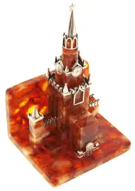 Business card holder made of amber "Kremlin"