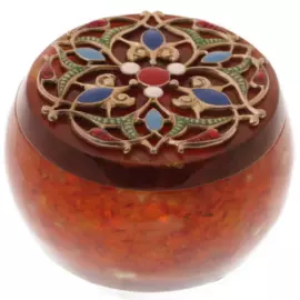 Шкатулка из янтаря "Восточная сказка"