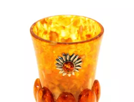 Стопка для водки из янтаря "Солнышко"