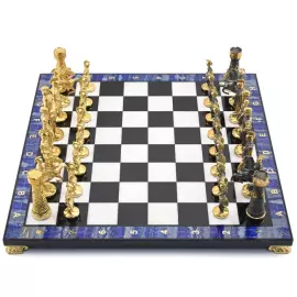 Подарочные шахматы из лазурита "Римские"
