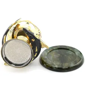 Элитная икорница из нефрита "Большой осетр" Златоуст Элитная икорница из нефрита "Большой осетр" Златоуст