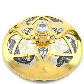 Элитная икорница из нефрита "Большой осетр" Златоуст Элитная икорница из нефрита "Большой осетр" Златоуст