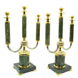 Candelabra made of jade "Zlatoust"