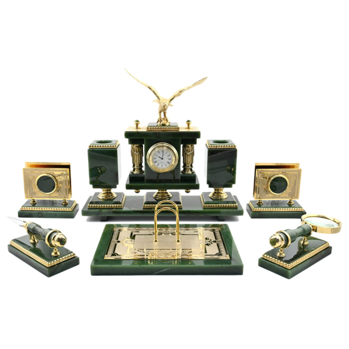 Table set made of jade "Eagle"