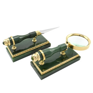 Table set made of jade "Eagle"