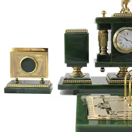 Настольный набор из нефрита "Орел"