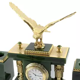 Настольный набор из нефрита "Орел"