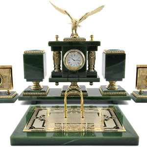 Table set made of jade "Eagle"