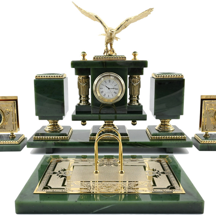 Table set made of jade "Eagle"