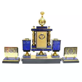 Настольный набор из лазурита "Держава"