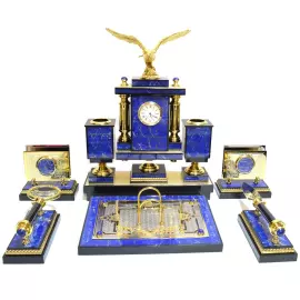 Настольный набор из лазурита "Орел"