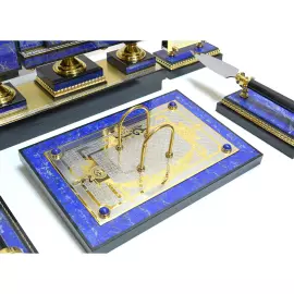 Настольный набор из лазурита "Орел"