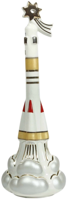 A set of corporate Christmas tree toys made of porcelain "Cosmic"