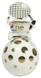 A set of corporate Christmas tree toys made of porcelain "Cosmic"