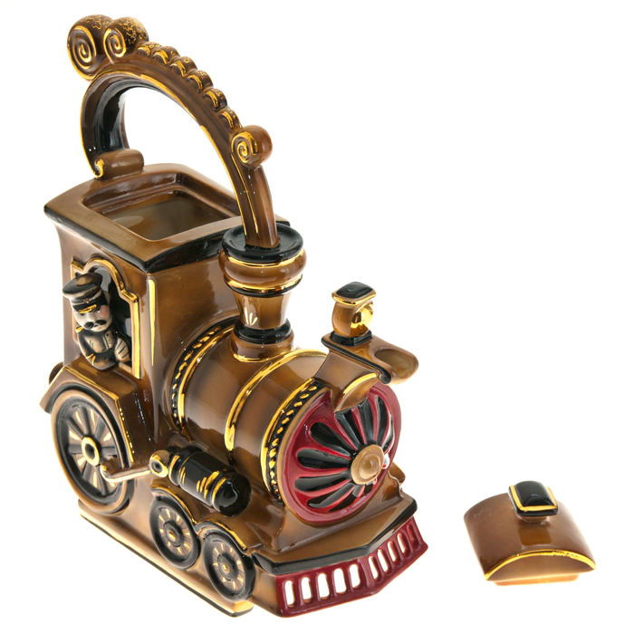 The kettle "Steam Locomotive" is colored
