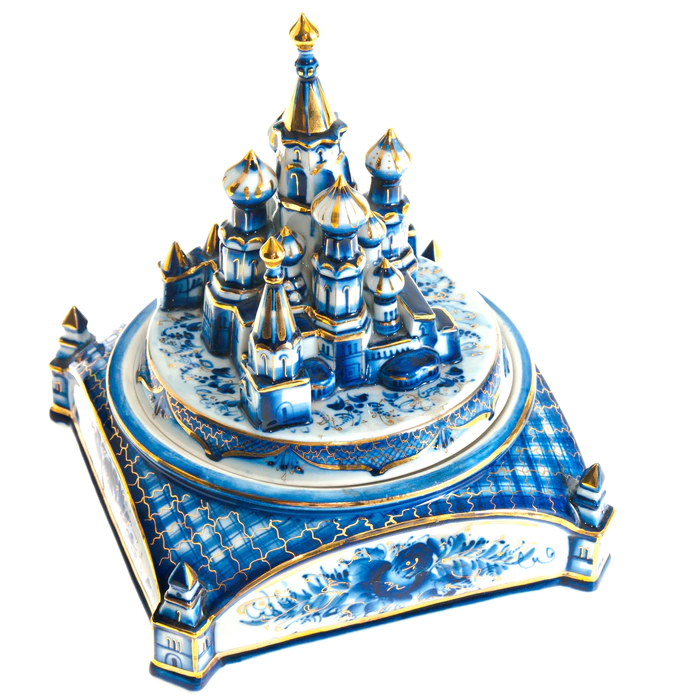 Porcelain casket "St. Basil's Cathedral"