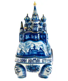 Шкатулка фарфоровая "Храм Покрова на Рву" Шкатулка фарфоровая "Храм Покрова на Рву"