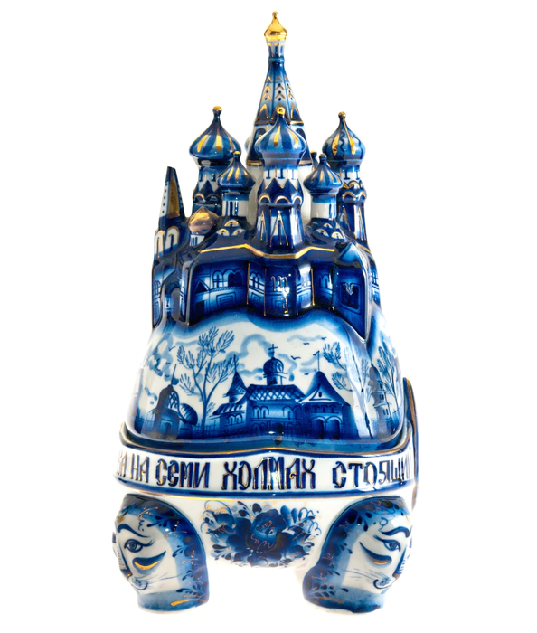 Porcelain casket "Church of the Intercession on the Moat"
