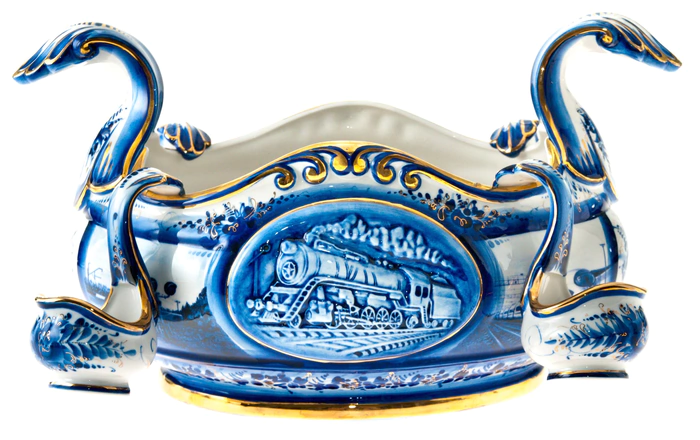 A bowl with glasses "Zheleznodorozhnaya"