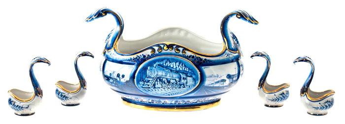 A bowl with glasses "Zheleznodorozhnaya"