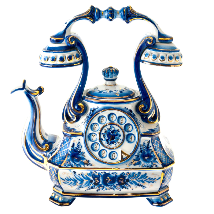 Tea set "Telephone" for 2 persons, with cups "Spring"