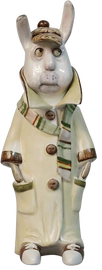 A set of porcelain sculptures "Pan Martin Sherlock and Pani Marta"