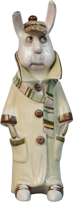 A set of porcelain sculptures "Pan Martin Sherlock and Pani Marta"