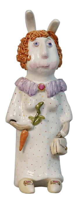 A set of porcelain sculptures "Pan Martin Sherlock and Pani Marta"
