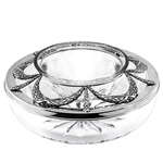 Silver caviar bowl "Triumphal" with a spoon