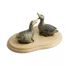 Серебряный набор для специй "Утки"