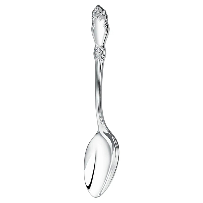 Silver-plated Silver Rose dining set: fork, spoon, knife, teaspoon
