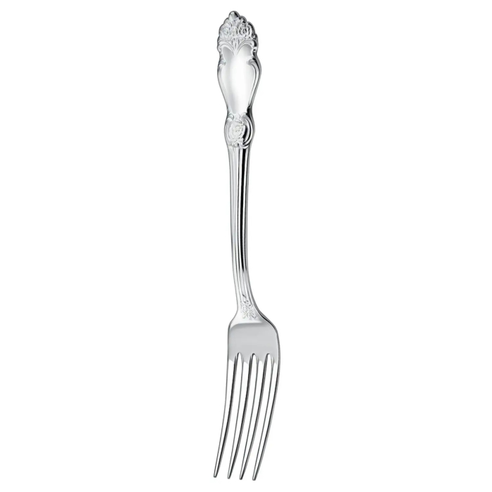 Silver-plated Silver Rose dining set: fork, spoon, knife, teaspoon