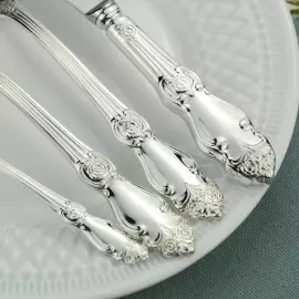 Silver-plated set of teaspoons "Silver Rose"