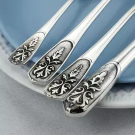 Silver-plated set of cutlery "Vizier" with blackening