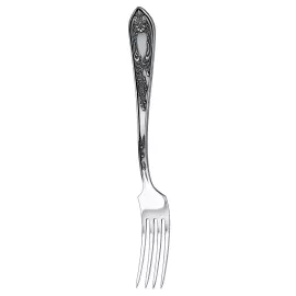 Silver-plated Jasmine cutlery set with blackening
