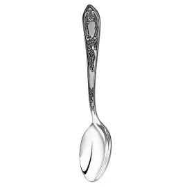 Silver-plated Jasmine cutlery set with blackening