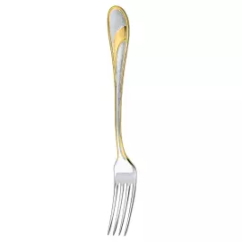 Silver-plated cutlery set "Festive" with gilding, for 6 people in cases