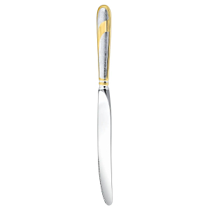 Silver-plated cutlery set "Festive" with gilding, for 6 people in cases