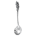 Silver caviar bowl "Sturgeon" with a spoon