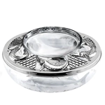 Silver caviar bowl "Sturgeon" with a spoon