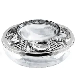 Серебряная икорница "Осётр" с ложкой Серебряная икорница "Осётр" с ложкой